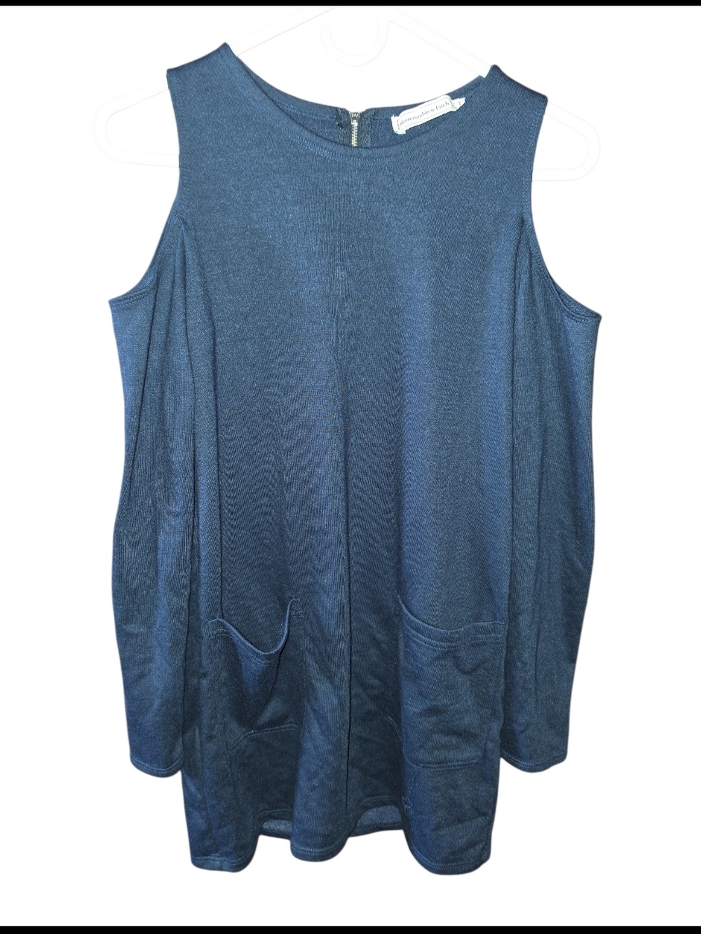 4/8/71. Abercrombie & Fitch Sleeveless Blue Dress With Pockets